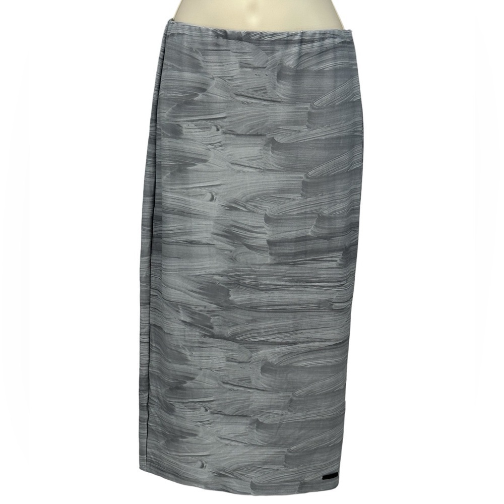 Bench Athletic Elastic Waist Bodycon Midi Skirt - Grey - size Small
